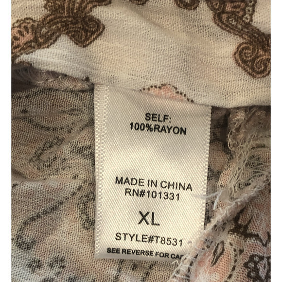 NWT Charlotte Russe XL Wrap Top Coverup Beach Swim Crop Top Boho - Picture 12 of 14